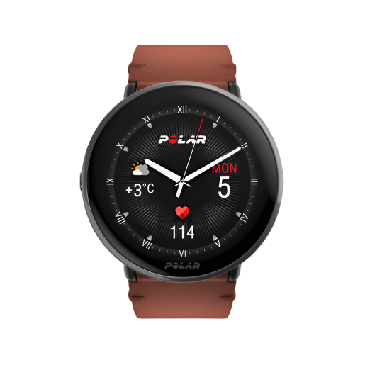 POLAR IGNITE 3 TITANIUM LEATHER BRONZE